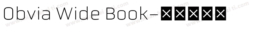 Obvia Wide Book字体转换